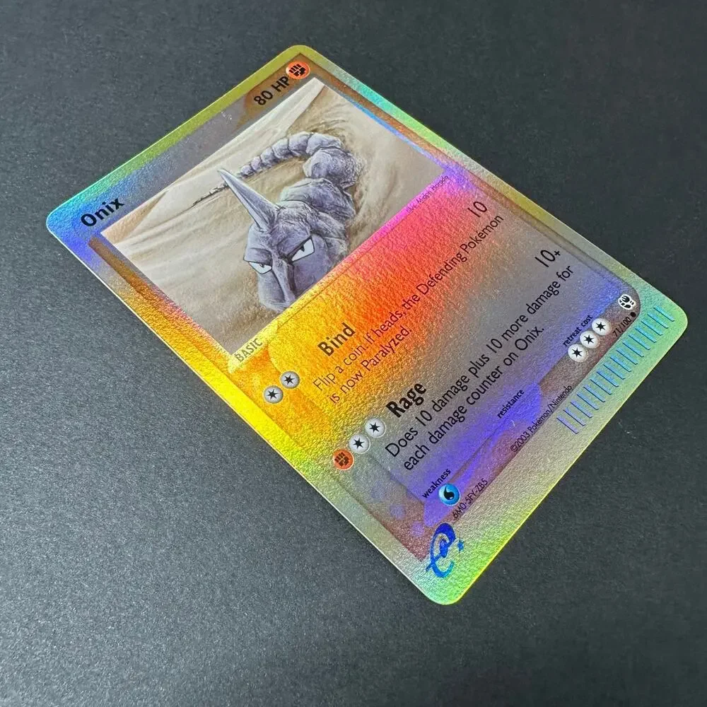 Pokemon TCG Onix EX Sandstorm 71/100 Common Reverse Holo NM